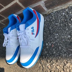 Fila, 12, red, blue, and white